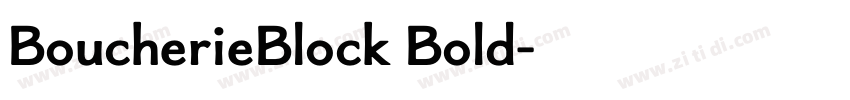 BoucherieBlock Bold字体转换